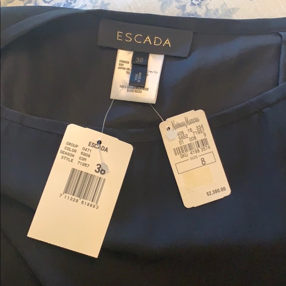 Escada black silk skirt - Picture 8 of 13